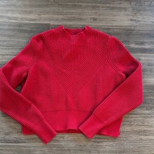 Kendall & Kylie Red Knit Sweater